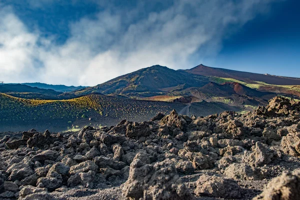 Etna vulcano caldera paesaggio — Foto Stock