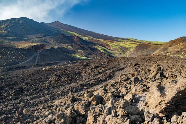 Etna vulcano caldera paesaggio — Foto Stock