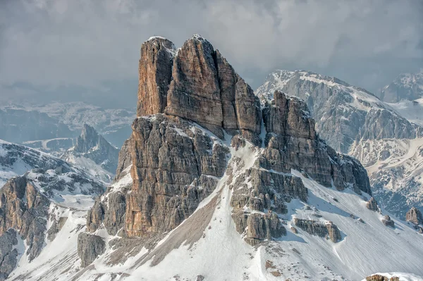 Dolomiti vista panoramica in inverno — Foto Stock