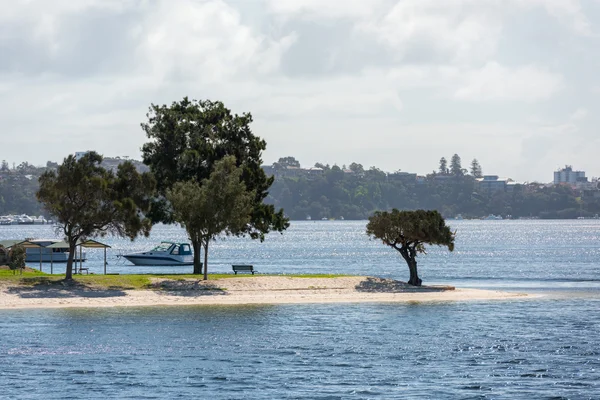 Perth Bay fremantle am Meer Häuser — Stockfoto