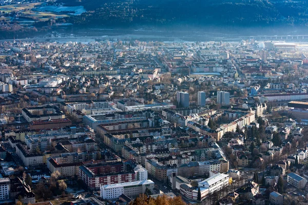 Innsbruck luchtfoto landschap panorama — Stockfoto
