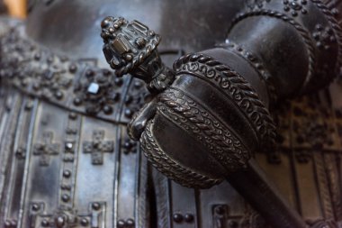 Bakır manto doku arka plan bakış