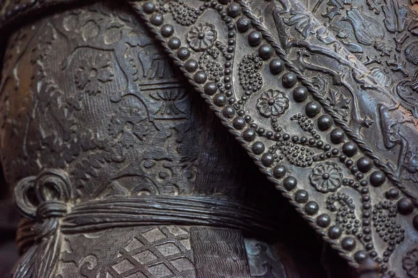 Kupfer Mantel Textur Hintergrund Nahaufnahme — Stockfoto