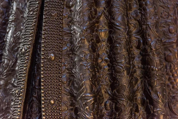 Koperen mantel textuur achtergrond close-up — Stockfoto