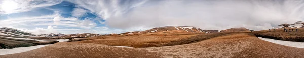 Island Landmannalaugar Trek wilde Landschaft — Stockfoto