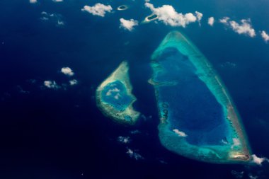 Maldivler Hava görünümünü manzara panorama