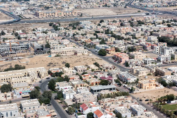 Dubai şehir havadan görünümü panorama — Stok fotoğraf