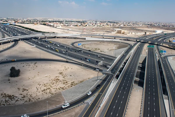 Dubai town aerial view panorama — Stock Photo, Image