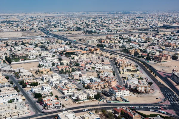 Dubai stad luchtfoto panorama — Stockfoto