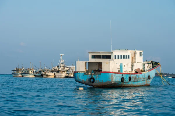 Maldivische vissersboot in man — Stockfoto