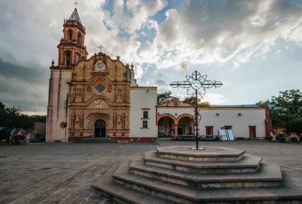 Iglesia Principal Municipio Jalpan Serra Sierra Gorda Querétaro México Más — Foto de Stock