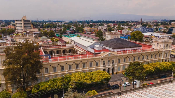 Fotografía Aérea Desde Diferentes Ángulos Del Instituto Literario Toluca Estado —  Fotos de Stock