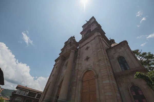 Κύρια Εκκλησία Της Valle Bravo State Mexico Κλασική Αρχιτεκτονική Των — Φωτογραφία Αρχείου