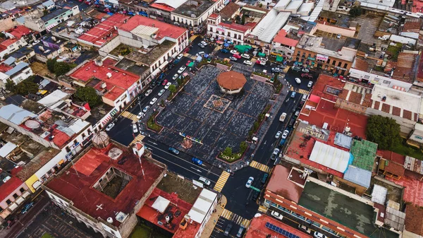 Plaza Principal Municipio Santiago Tianguistenco Estado México Distinguen Las Casas —  Fotos de Stock