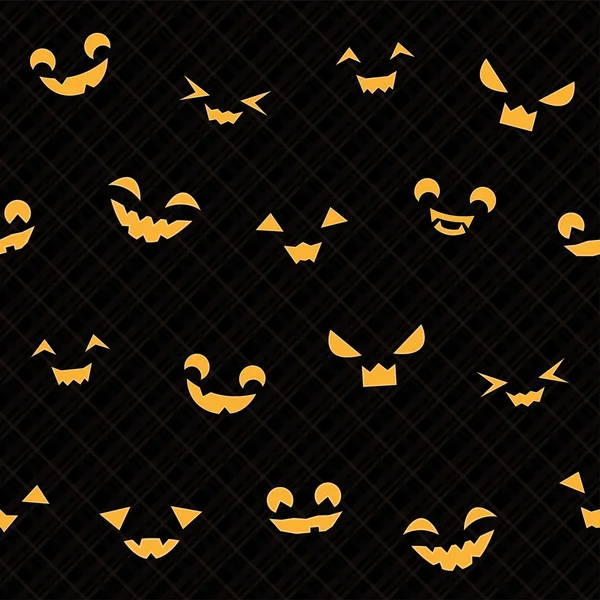 Halloween fundo com rostos — Vetor de Stock