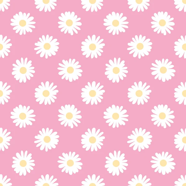 Papatya desen, vektör sorunsuz arka plan. Vektör çizim.