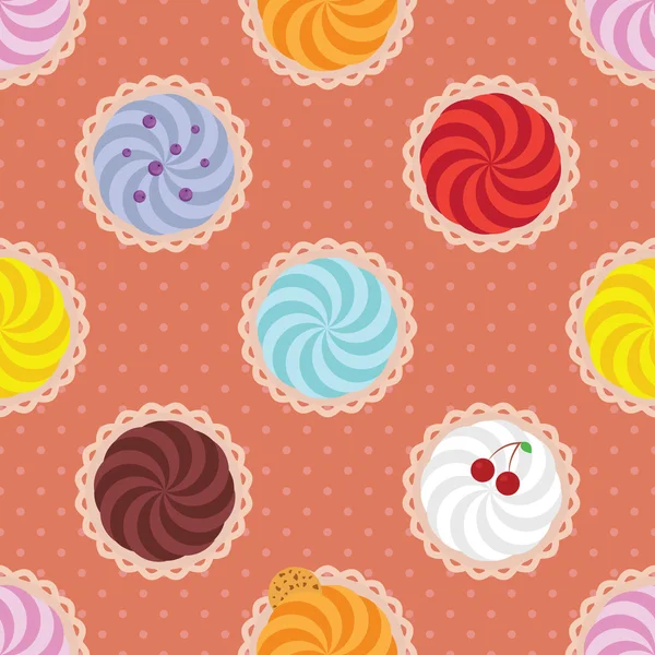 Desenhos animados. Cupcakes —  Vetores de Stock