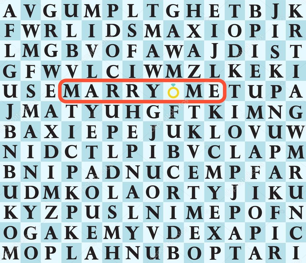 Marry me. Proposal Card