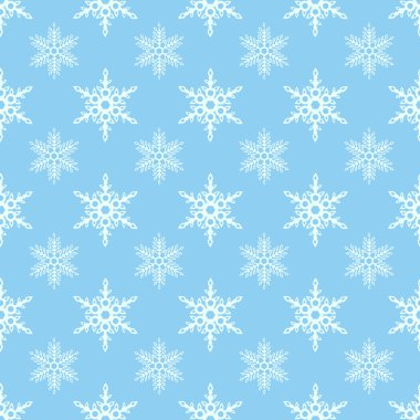 Kış ve yılbaşı Tema için kesintisiz kar taneleri arka plan.