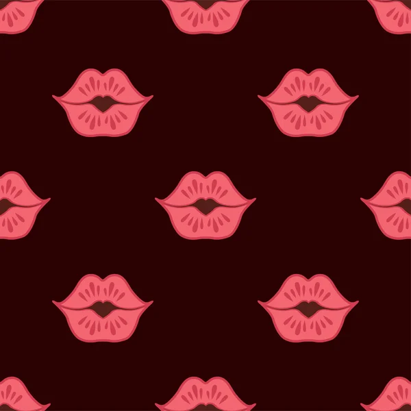 Un beso de San Valentín. Vector — Archivo Imágenes Vectoriales