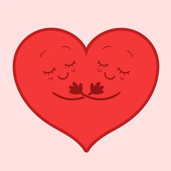 Deux parties d'un cœur — Image vectorielle
