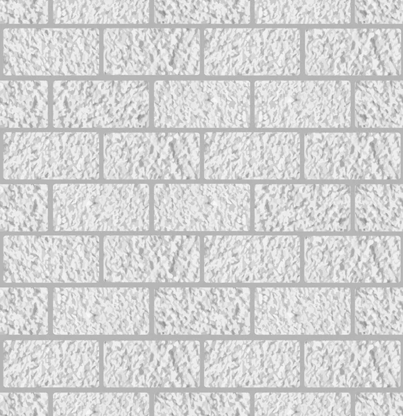 Textura blanca, pared de ladrillo sin costuras — Vector de stock