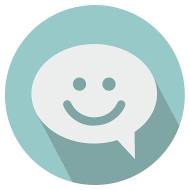 Gülümseyen baloncuk simgesi