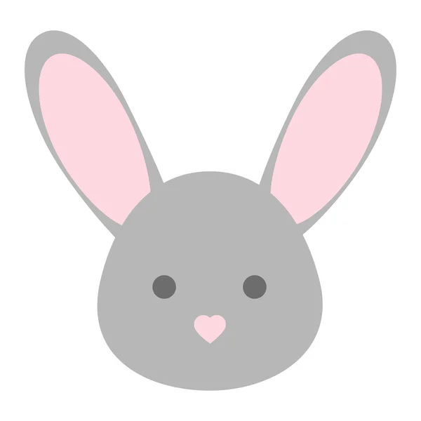 Vector bunny ansikte — Stock vektor