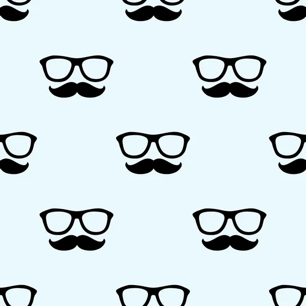 Bigote y gafas — Vector de stock