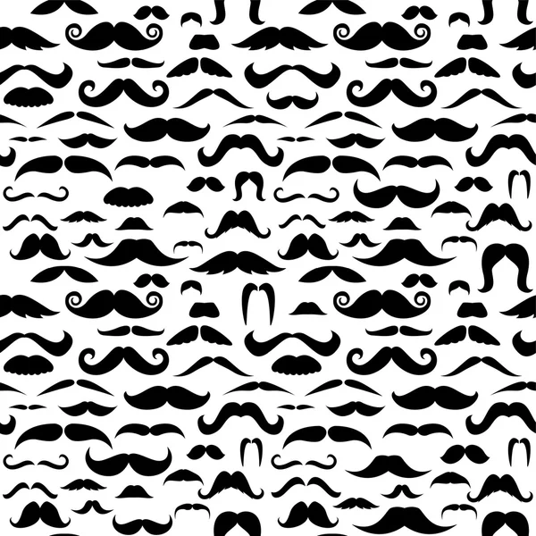 Padrão de bigode. Papel de parede — Vetor de Stock