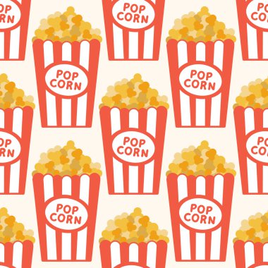 Patlamış mısır duvar kağıdı. Vektör