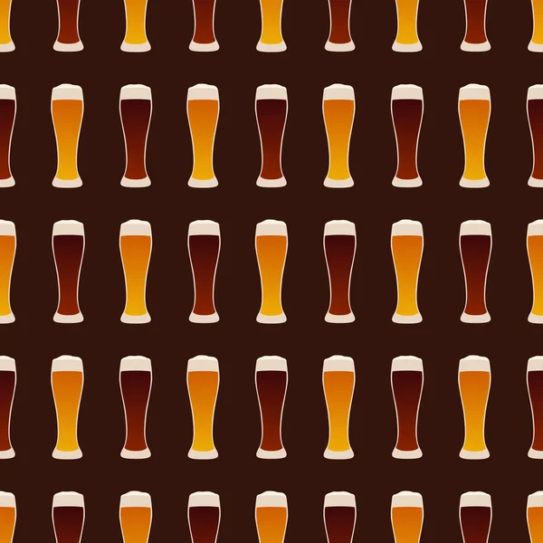 Fond d'écran bière claire et sombre — Image vectorielle