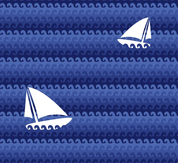 Yacht club. Behang — Stockvector