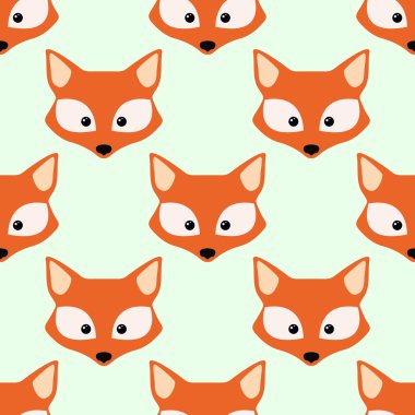 Şirin fox yüz. Sorunsuz duvar kağıdı