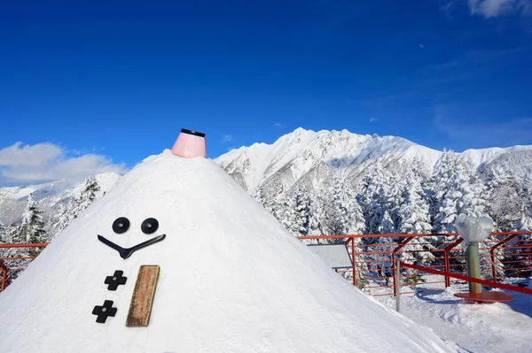 Shin Hotaka Ropeway Cima Montaña Hotaka Temporada Invierno Okuhida Gifu Imágenes de stock libres de derechos