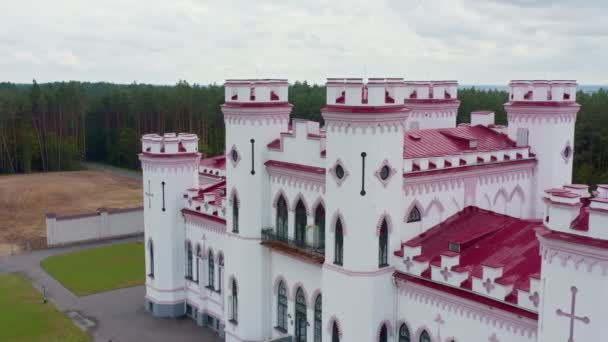 ベラルーシの夏には、コソボ城はプスロフスキーク宮殿です。. — ストック動画