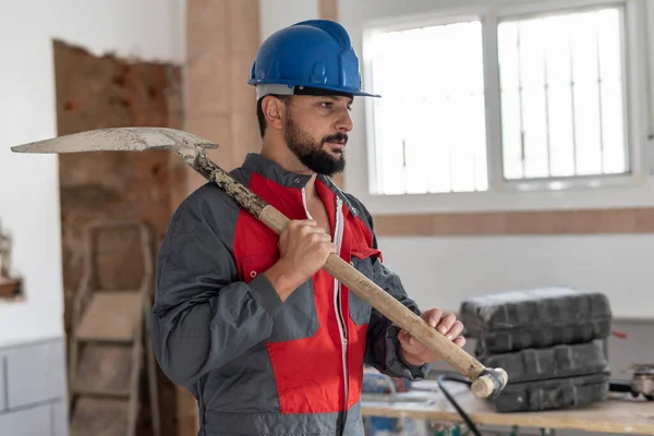 Trabajador Con Pala — Foto de Stock