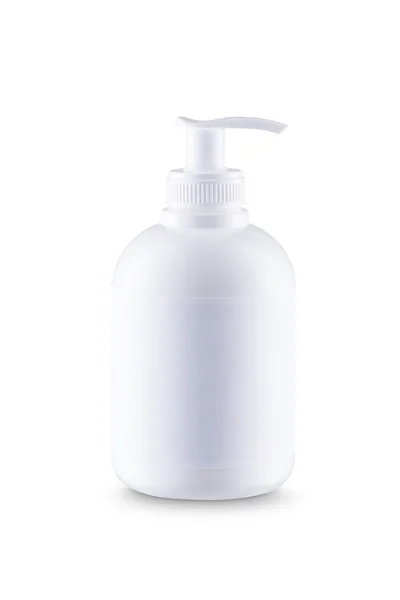 White bottle of liquid soap — Stock Photo, Image