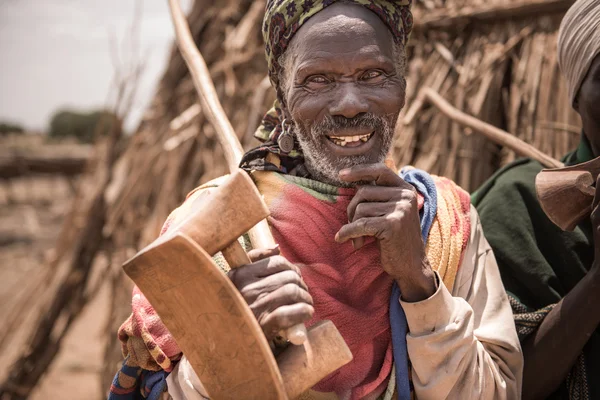 Arbore kabilesinden yaşlı adam — Stok fotoğraf