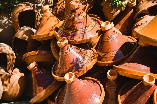 Marockanska grytor tajine — Stockfoto