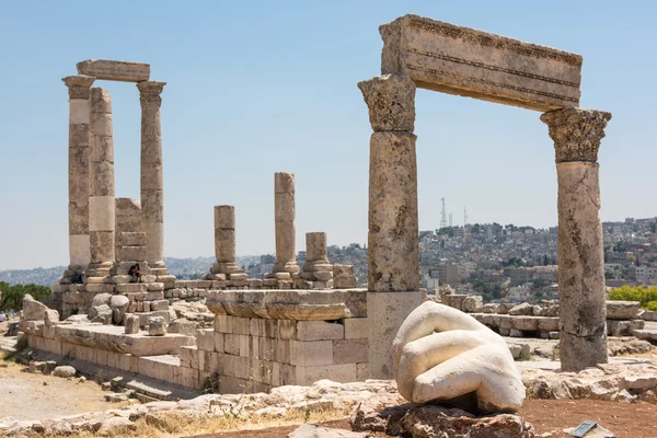 Tempel in der Zitadelle von Amman — Stockfoto