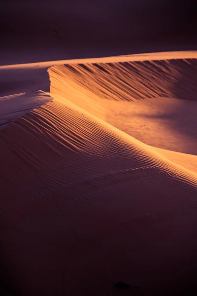 Saharské pouště při východu slunce — Stock fotografie