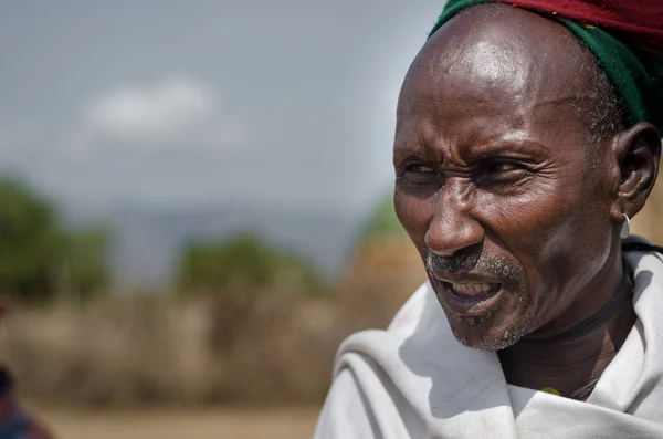 Vieil homme de la tribu Arbore — Photo