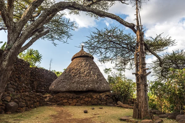 Etiópia, aldeia Konso . — Fotografia de Stock