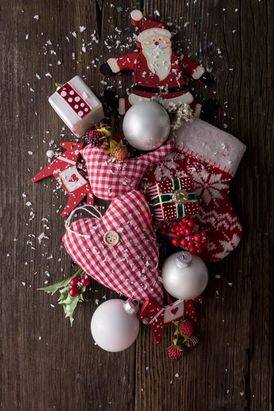 Karácsonyi dekorációk és játékok — Stock Fotó
