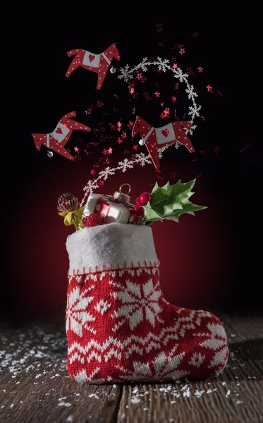 Christmas decoration flying — Stock Photo, Image