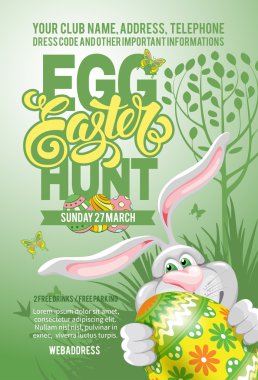 Easter Egg Hunt Flyer şablonu