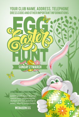 Easter Egg Hunt Flyer Template clipart