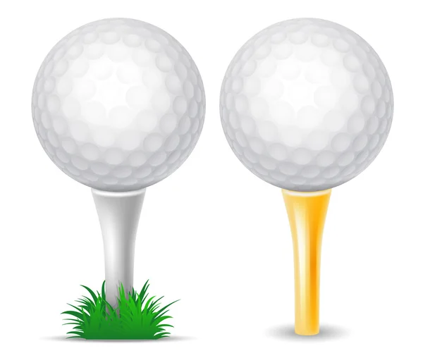 Tee golf topları — Stok Vektör