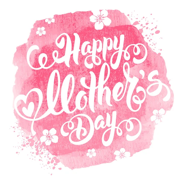 Šťastné matky den kaligrafické Design — Stockový vektor